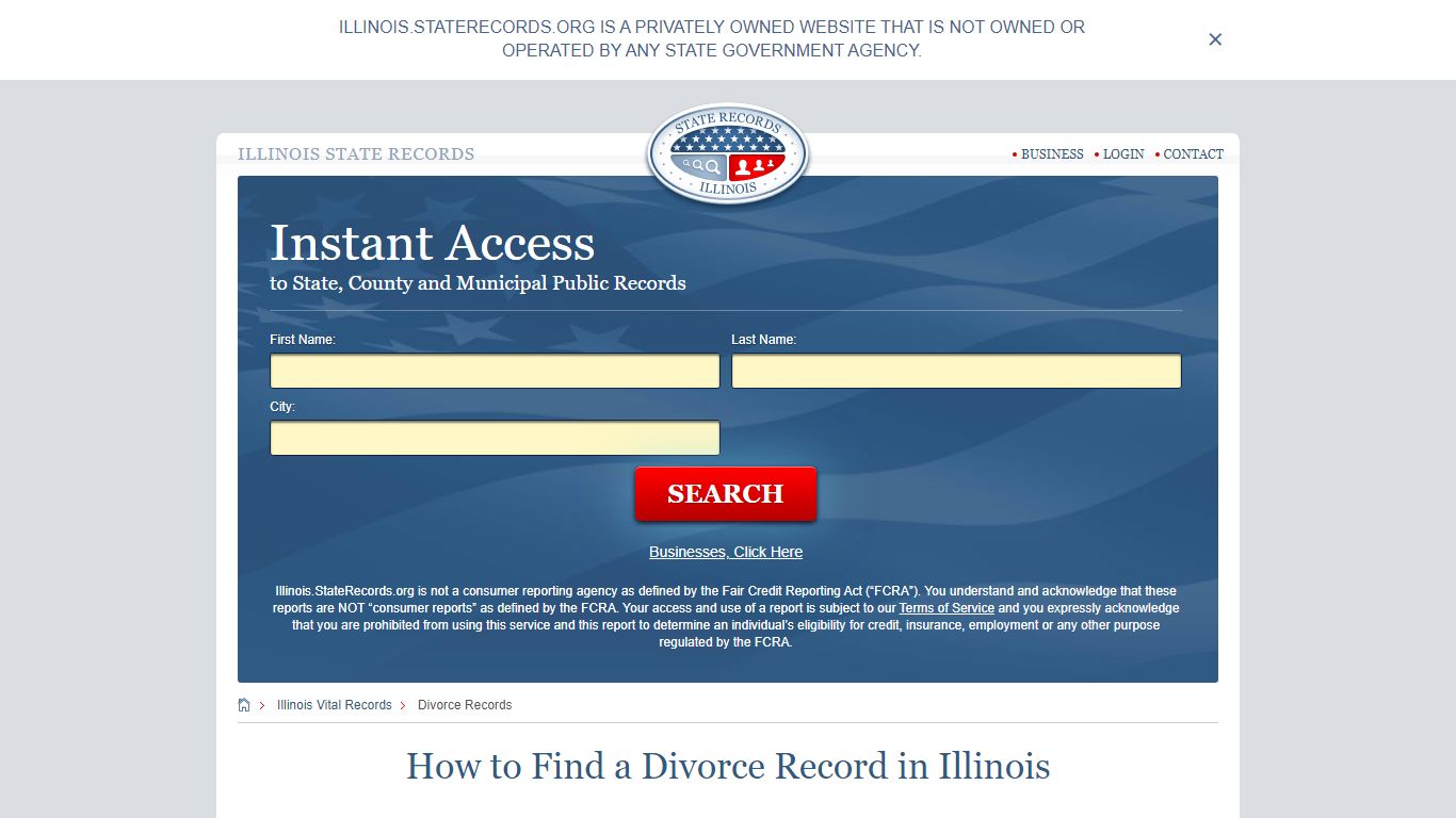 How to Find a Divorce Record in Illinois - Illinois State Records