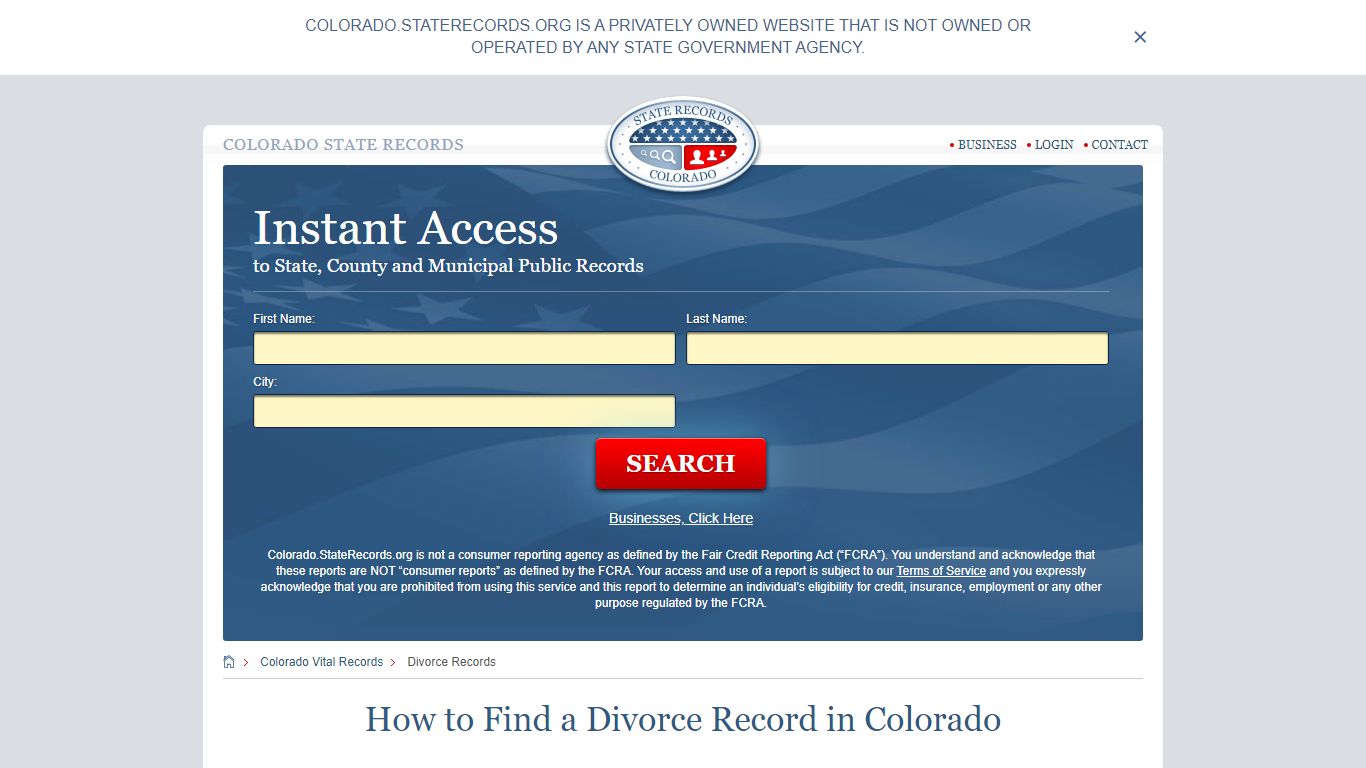 How to Find a Divorce Record in Colorado - Colorado State Records